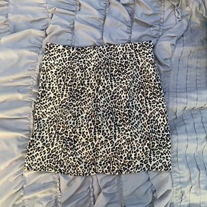 cheetah print mini skirt
